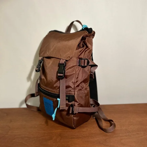 Topo Designs Brown and Blue Backpack - Picture 3 of 4